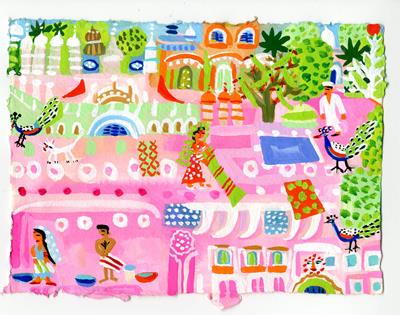 Mukundgarh: Laundry Day At The Pink House by Christopher Corr