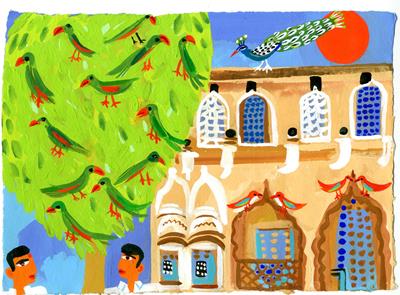 Mukundgarh: Parakeets In The Garden by Christopher Corr