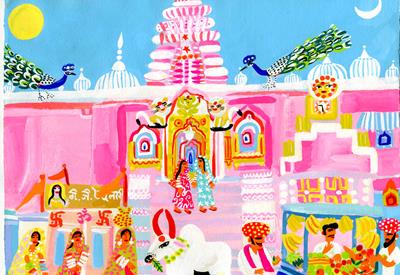 Mukundgarh: The Gopinath Temple Steps & The Bazaar by Christopher Corr