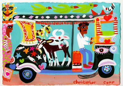 Mukundgarh: The Goat Auto-rickshaw by Christopher Corr