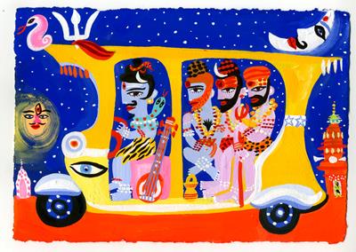 Mukundgarh: The Shiva Yogis' Auto-rickshaw by Christopher Corr