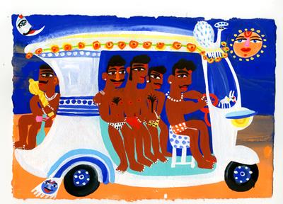 Mukundgarh: The Kushti Wrestling Team's Auto-rickshaw by Christopher Corr