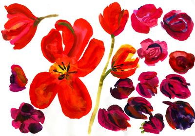Red Tulips by Christopher Corr