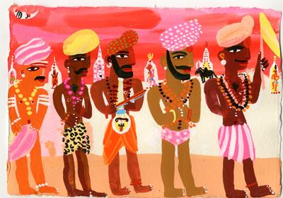 Jaipur: Five Sadhus In Jaipur by Christopher Corr